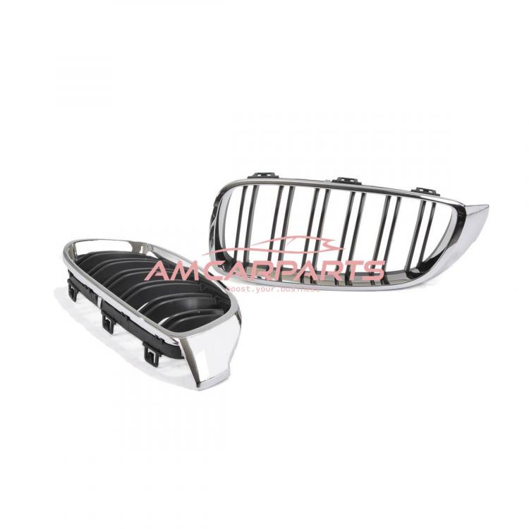 Preview: Upgrade Design Kühlergrill / Sportgrill passend für BMW 4er F32 / F33 / F36 13-21 Hochglanz schwarz / chrom