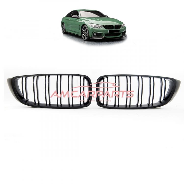Upgrade Design Kühlergrill / Sportgrill passend für BMW 4er F32 / F33 / F36 13-21 Matt schwarz