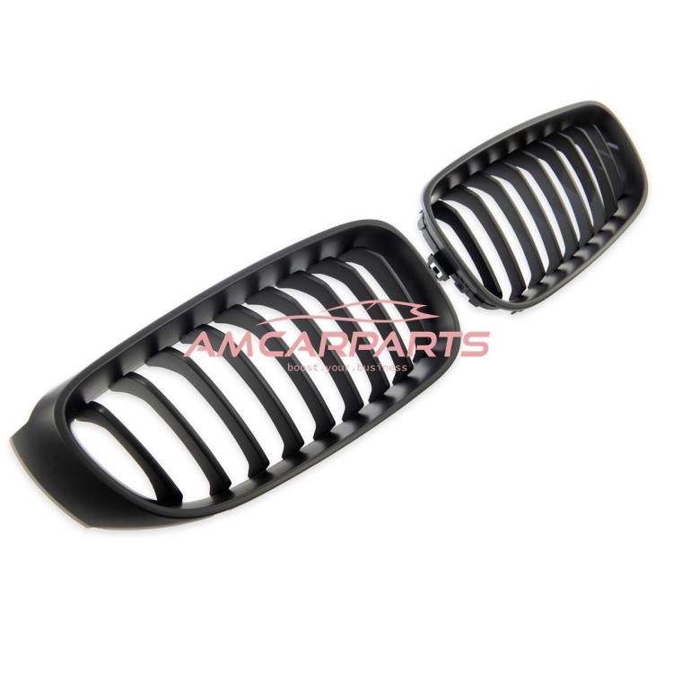 Preview: Upgrade Design Kühlergrill / Sportgrill passend für BMW 3er F34 13-20 Matt schwarz