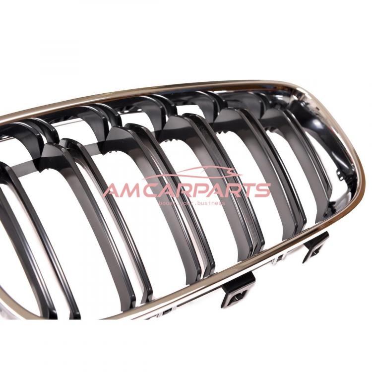 Upgrade Design Kühlergrill / Sportgrill passend für BMW 3er F34 13-20 Hochglanz schwarz / chrom