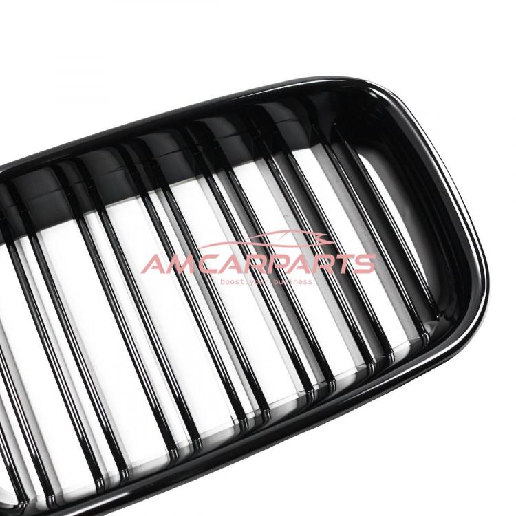 Preview: Upgrade Design Kühlergrill / Sportgrill passend für BMW 3er E36 91-96 Hochglanz schwarz