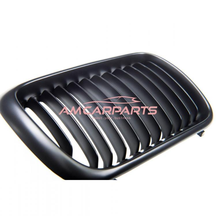 Preview: Upgrade Design Kühlergrill / Sportgrill passend für BMW 3er E36 Facelift 96-99 Matt schwarz