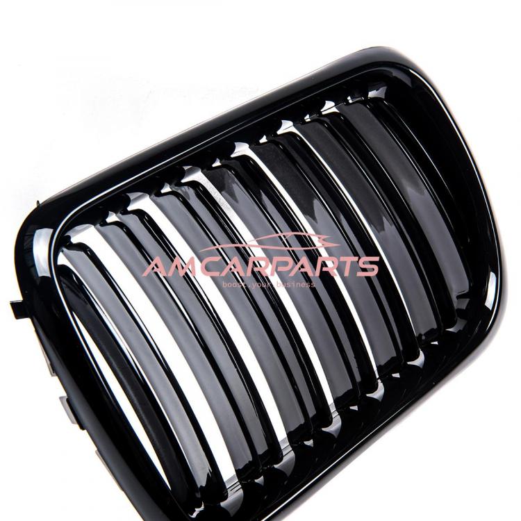 Preview: Upgrade Design Kühlergrill / Sportgrill passend für BMW 3er E36 Facelift 96-99 Hochglanz schwarz