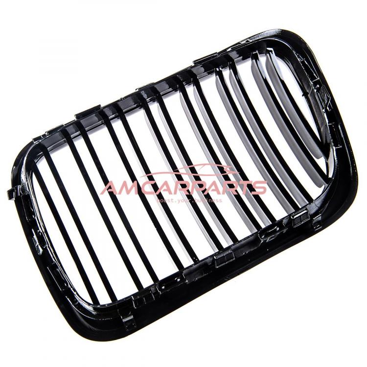 Upgrade Design Kühlergrill / Sportgrill passend für BMW 3er E36 Facelift 96-99 Hochglanz schwarz