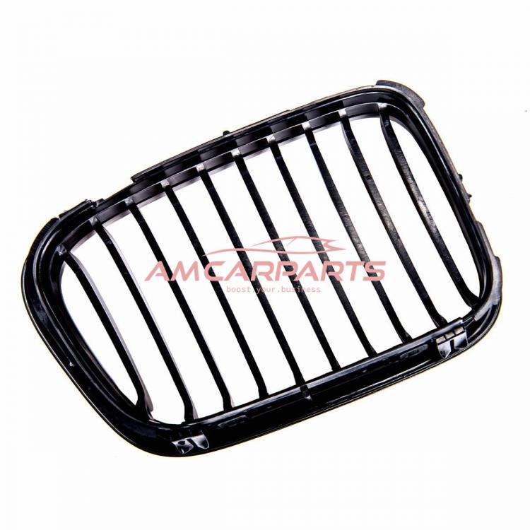 Upgrade Design Kühlergrill / Sportgrill passend für BMW 3er E46 Vor-Facelift 98-01 Hochglanz schwarz