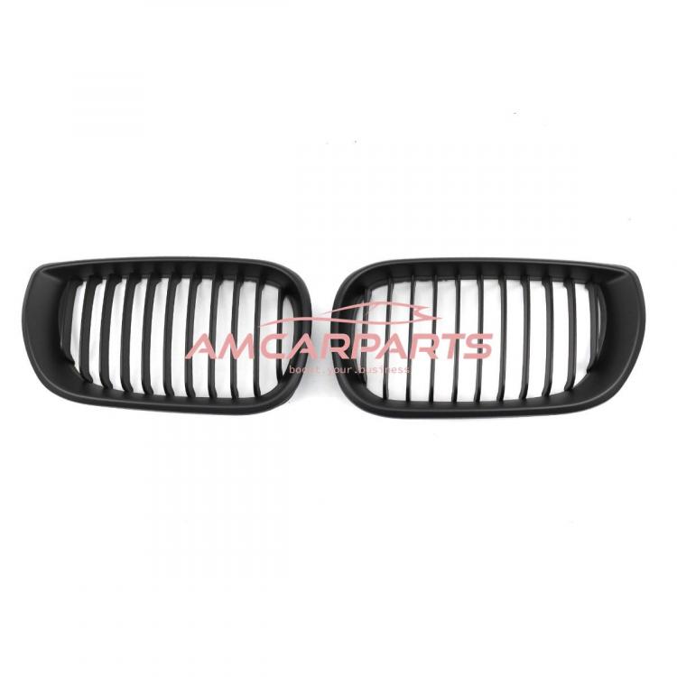Upgrade Design Kühlergrill / Sportgrill passend für BMW 3er E46 Facelift Limousine/Touring 01-05 Matt schwarz