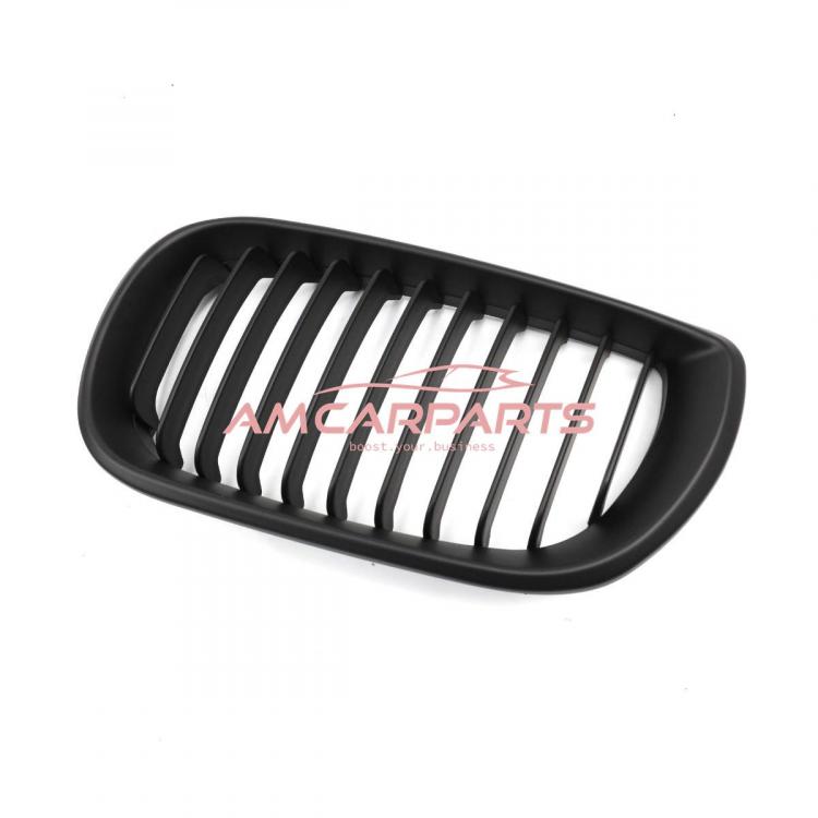Upgrade Design Kühlergrill / Sportgrill passend für BMW 3er E46 Facelift Limousine/Touring 01-05 Matt schwarz
