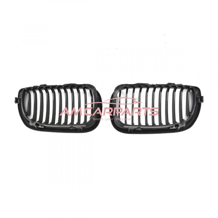 Upgrade Design Kühlergrill / Sportgrill passend für BMW 3er E46 Facelift Limousine/Touring 01-05 Matt schwarz