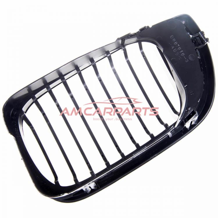 Upgrade Design Kühlergrill / Sportgrill passend für BMW 3er E46 Facelift Limousine/Touring 01-05 Hochglanz schwarz