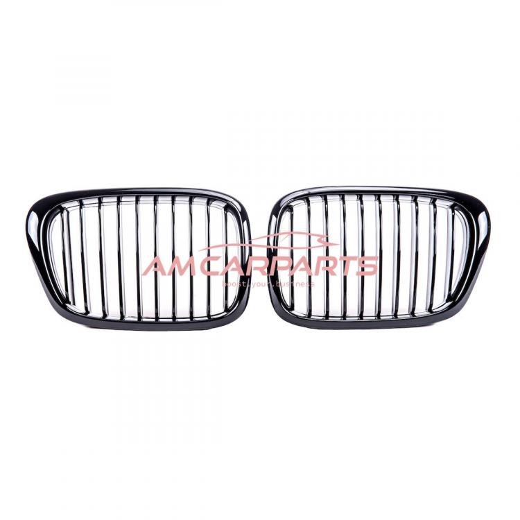 Preview: Upgrade Design Kühlergrill / Sportgrill passend für BMW 5er E39 95-03 Hochglanz schwarz