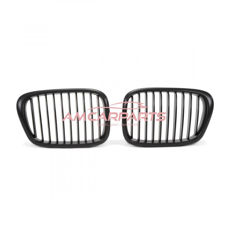 Preview: Upgrade Design Kühlergrill / Sportgrill passend für BMW 5er E39 95-03 Matt schwarz