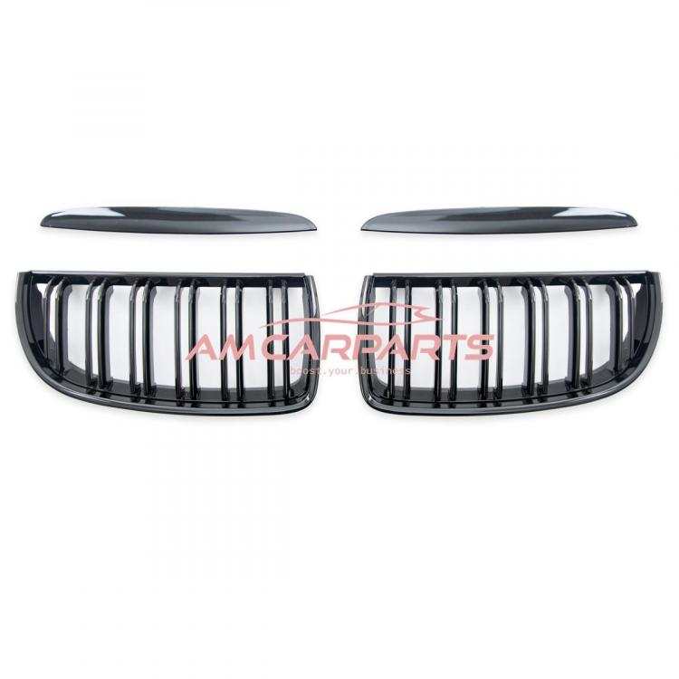 Upgrade Design Kühlergrill / Sportgrill passend für BMW 3er E90 / E91 05-08 Hochglanz schwarz
