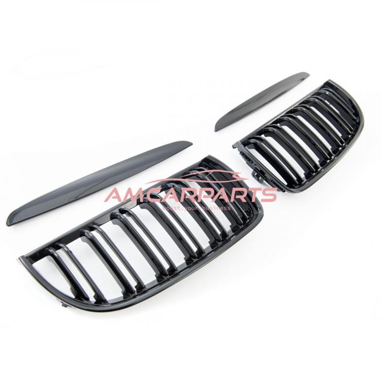 Upgrade Design Kühlergrill / Sportgrill passend für BMW 3er E90 / E91 05-08 Hochglanz schwarz