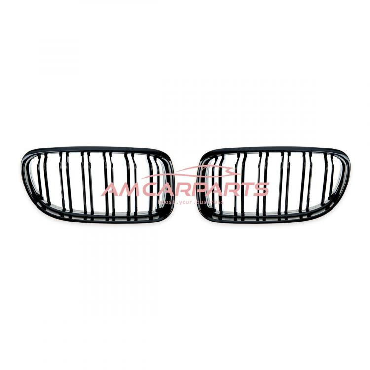 Preview: Upgrade Design Kühlergrill / Sportgrill passend für BMW 3er E90 / E91 Facelift 08-11 Hochglanz schwarz