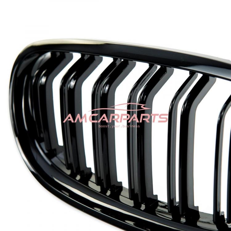 Preview: Upgrade Design Kühlergrill / Sportgrill passend für BMW 3er E90 / E91 Facelift 08-11 Hochglanz schwarz