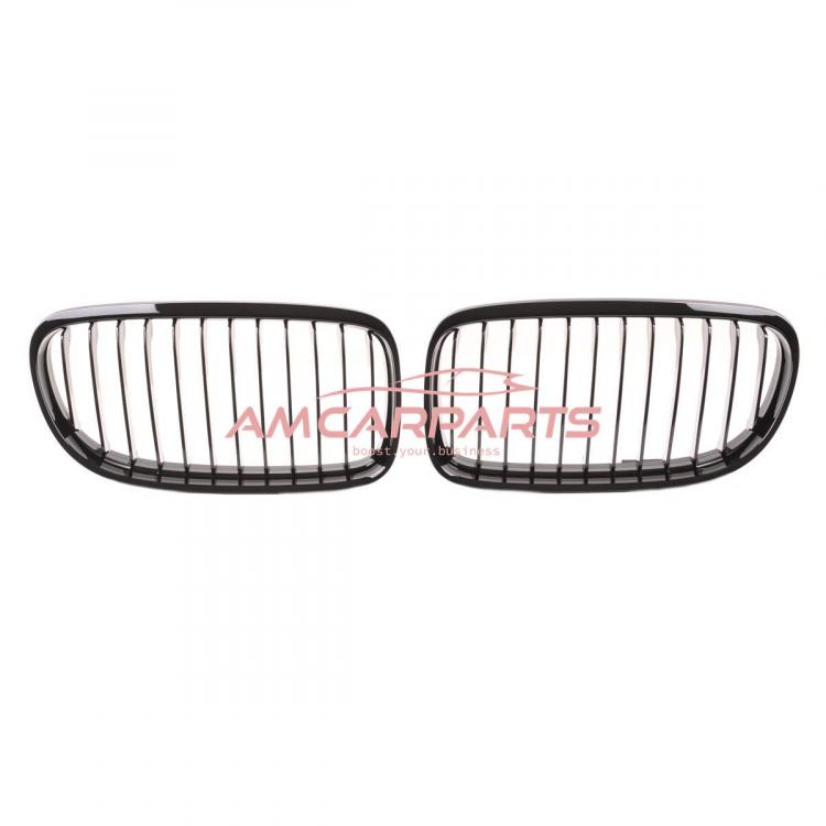 Preview: Upgrade Design Kühlergrill / Sportgrill passend für BMW 3er E90 / E91 Facelift 08-11 Hochglanz schwarz