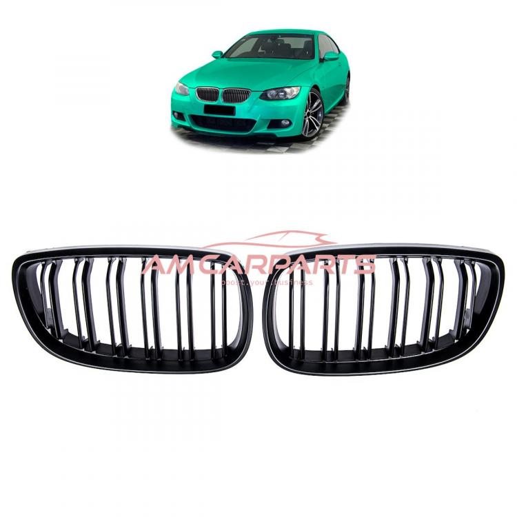 Upgrade Design Kühlergrill / Sportgrill passend für BMW 3er E92 / E93 Vor-Facelift 05-10 Matt schwarz
