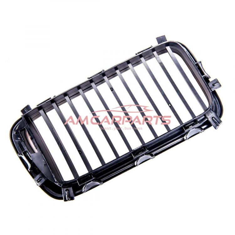 Upgrade Design Kühlergrill / Sportgrill passend für BMW 7er E38 Vor-Facelift 94-99 Matt schwarz