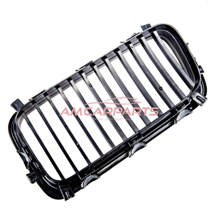 Upgrade Design Kühlergrill / Sportgrill passend für BMW 7er E38 Vor-Facelift 94-99 Hochglanz schwarz