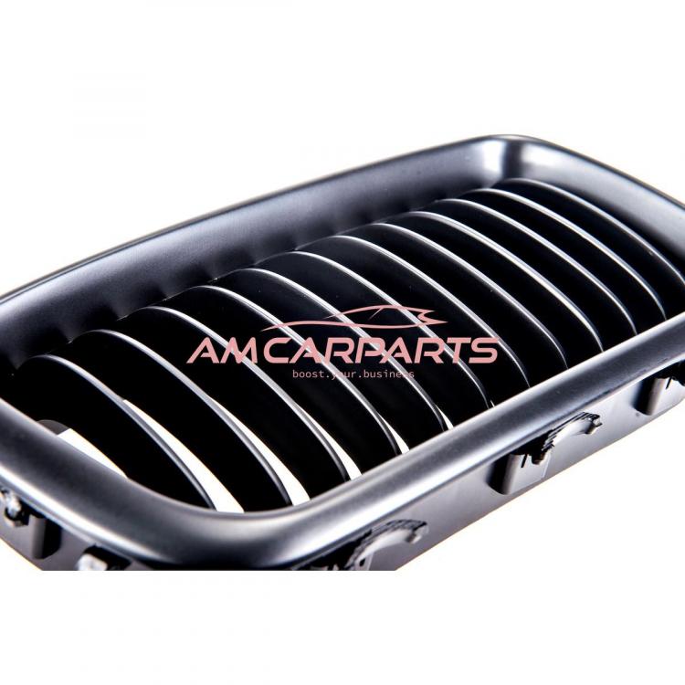 Preview: Upgrade Design Kühlergrill / Sportgrill passend für BMW 7er E38 94-01 Matt schwarz
