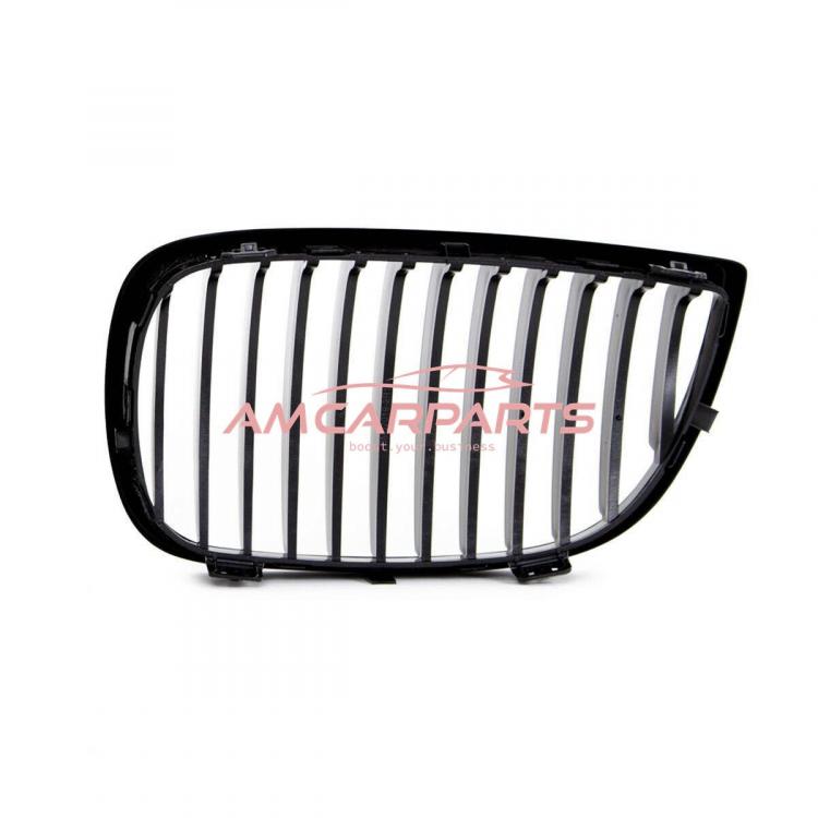 Preview: Upgrade Design Kühlergrill / Sportgrill passend für BMW 1er E81 / E87 Vor-Facelift 04-07 Hochglanz schwarz