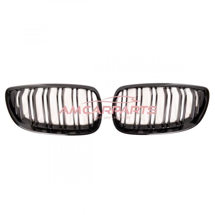Preview: Upgrade Design Kühlergrill / Sportgrill passend für BMW 3er E92 / E93 Vor-Facelift 06-10 Hochglanz schwarz