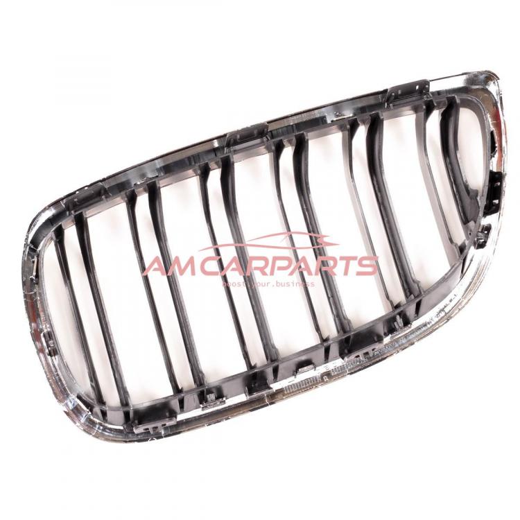 Preview: Upgrade Design Kühlergrill / Sportgrill passend für BMW 3er E92 / E93 Vor-Facelift 05-10 Hochglanz schwarz / chrom
