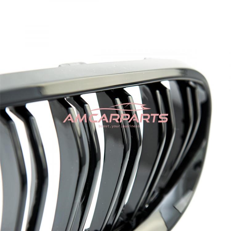 Upgrade Design Kühlergrill / Sportgrill passend für BMW 3er E92 / E93 Facelift 10-13 Hochglanz schwarz