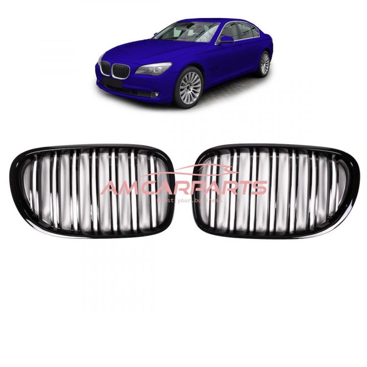 Upgrade Design Kühlergrill / Sportgrill passend für BMW 7er F01 / F02 / F03 / F04 08-12 Hochglanz schwarz