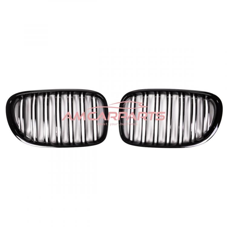 Preview: Upgrade Design Kühlergrill / Sportgrill passend für BMW 7er F01 / F02 / F03 / F04 08-12 Hochglanz schwarz