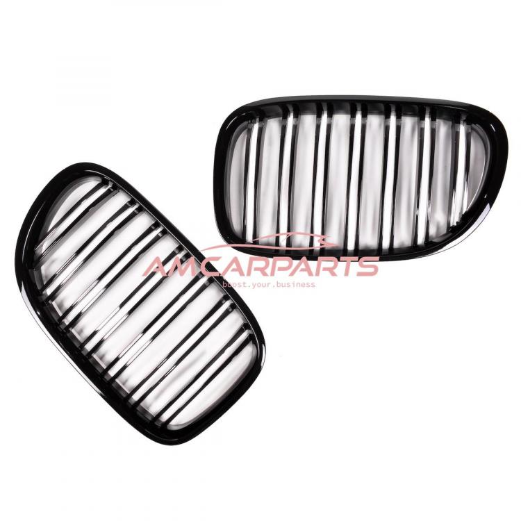 Preview: Upgrade Design Kühlergrill / Sportgrill passend für BMW 7er F01 / F02 / F03 / F04 08-12 Hochglanz schwarz