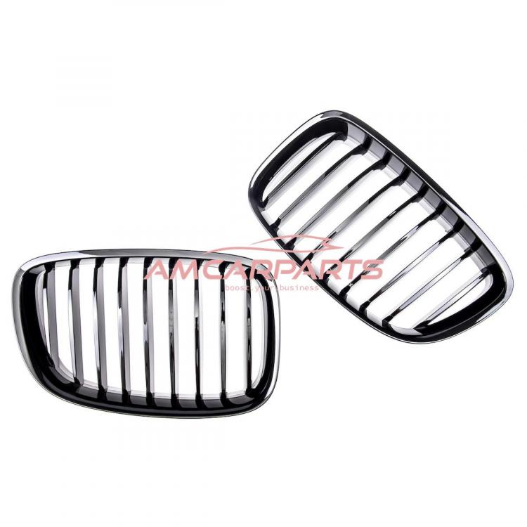 Upgrade Design Kühlergrill / Sportgrill passend für BMW 5er F07 13-17 Hochglanz schwarz