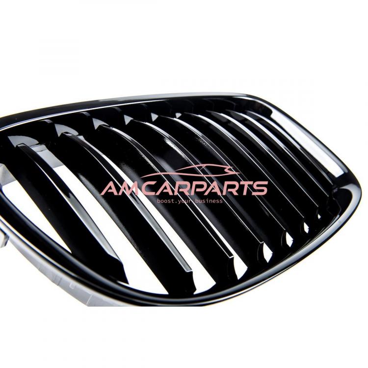 Upgrade Design Kühlergrill / Sportgrill passend für BMW 5er F07 13-17 Hochglanz schwarz