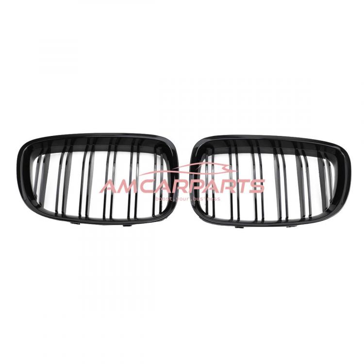 Upgrade Design Kühlergrill / Sportgrill passend für BMW 5er F07 13-17 Hochglanz schwarz