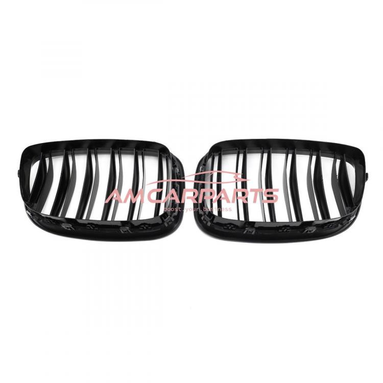 Upgrade Design Kühlergrill / Sportgrill passend für BMW 5er F07 13-17 Hochglanz schwarz
