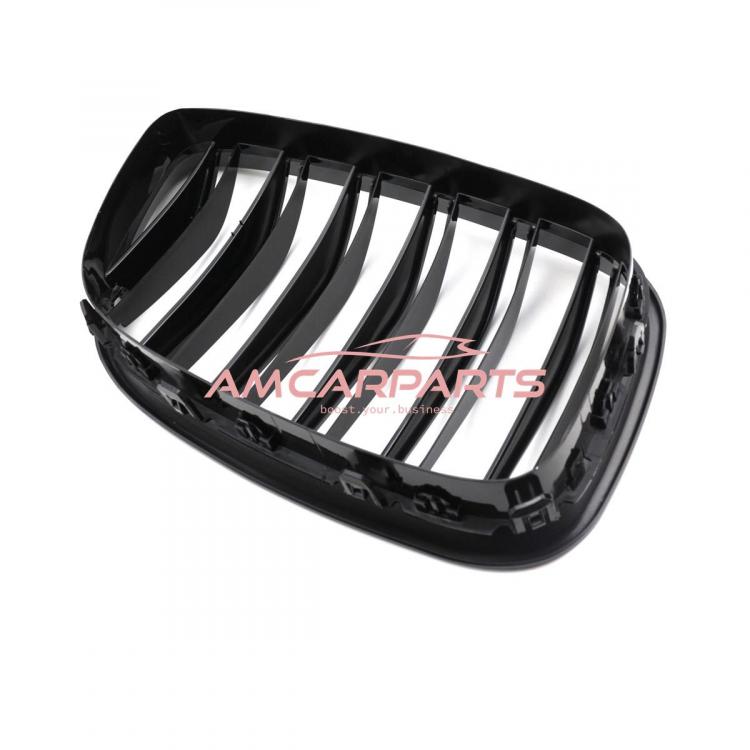 Upgrade Design Kühlergrill / Sportgrill passend für BMW 5er F07 13-17 Hochglanz schwarz