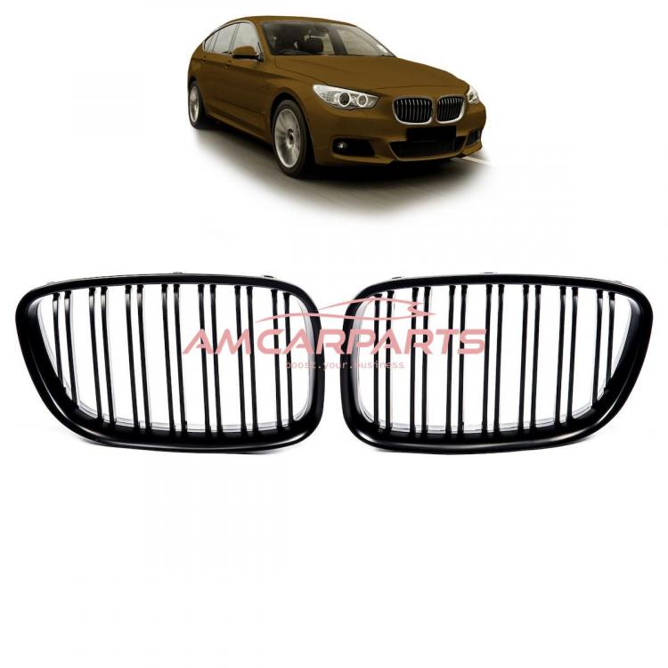 Upgrade Design Kühlergrill / Sportgrill passend für BMW 5er F07 13-17 Matt schwarz