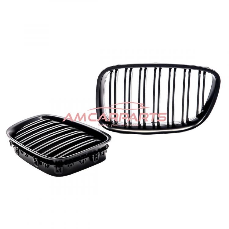 Preview: Upgrade Design Kühlergrill / Sportgrill passend für BMW 5er F07 13-17 Matt schwarz