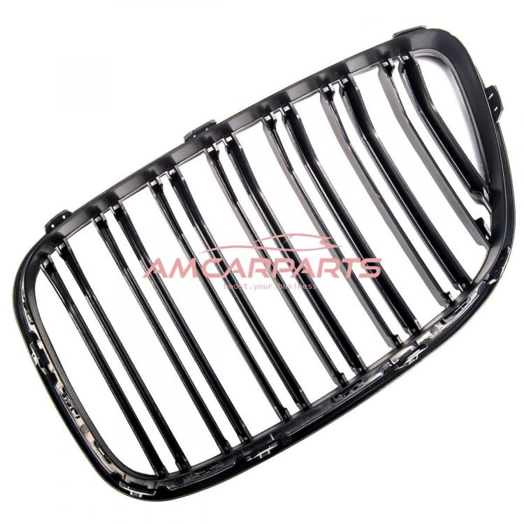 Upgrade Design Kühlergrill / Sportgrill passend für BMW 5er F07 13-17 Matt schwarz