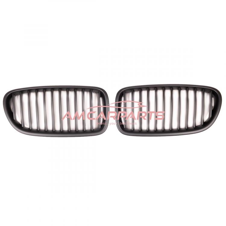 Preview: Upgrade Design Kühlergrill / Sportgrill passend für BMW 5er F10 / F11 10-18 Matt schwarz