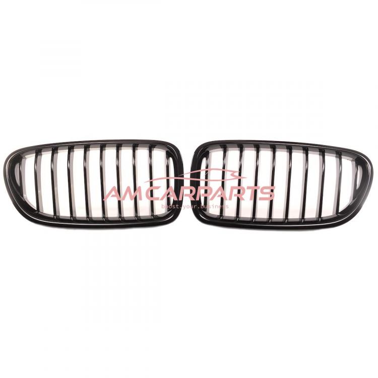 Upgrade Design Kühlergrill / Sportgrill passend für BMW 5er F10 / F11 10-16 Hochglanz schwarz