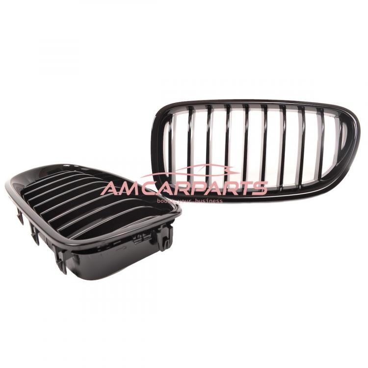 Upgrade Design Kühlergrill / Sportgrill passend für BMW 5er F10 / F11 10-16 Hochglanz schwarz