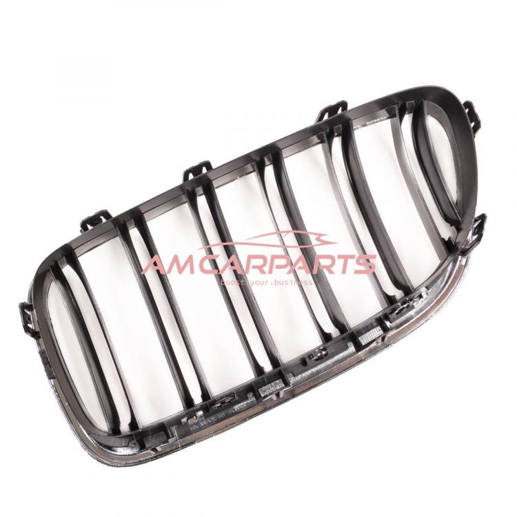 Upgrade Design Kühlergrill / Sportgrill passend für BMW 5er F10 / F11 10-18 Hochglanz schwarz / chrom