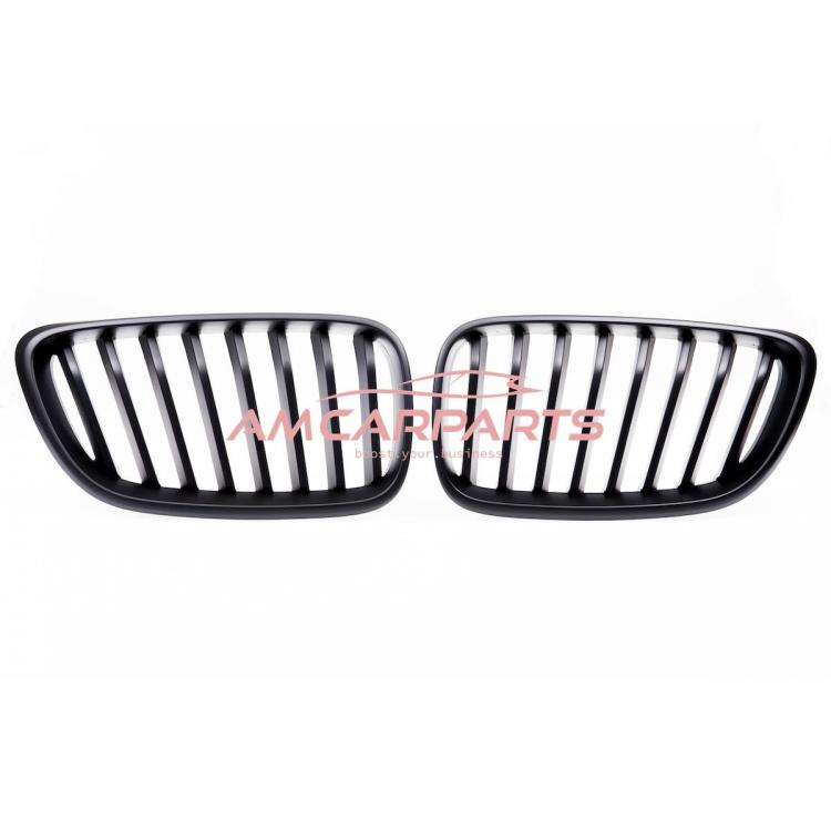 Preview: Upgrade Design Kühlergrill / Sportgrill passend für BMW 2er F22 / F23 13-21 Matt schwarz