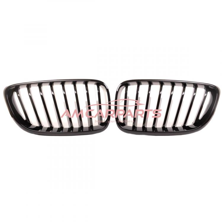 Preview: Upgrade Design Kühlergrill / Sportgrill passend für BMW 2er F22 / F23 / F87 14-21 Hochglanz schwarz