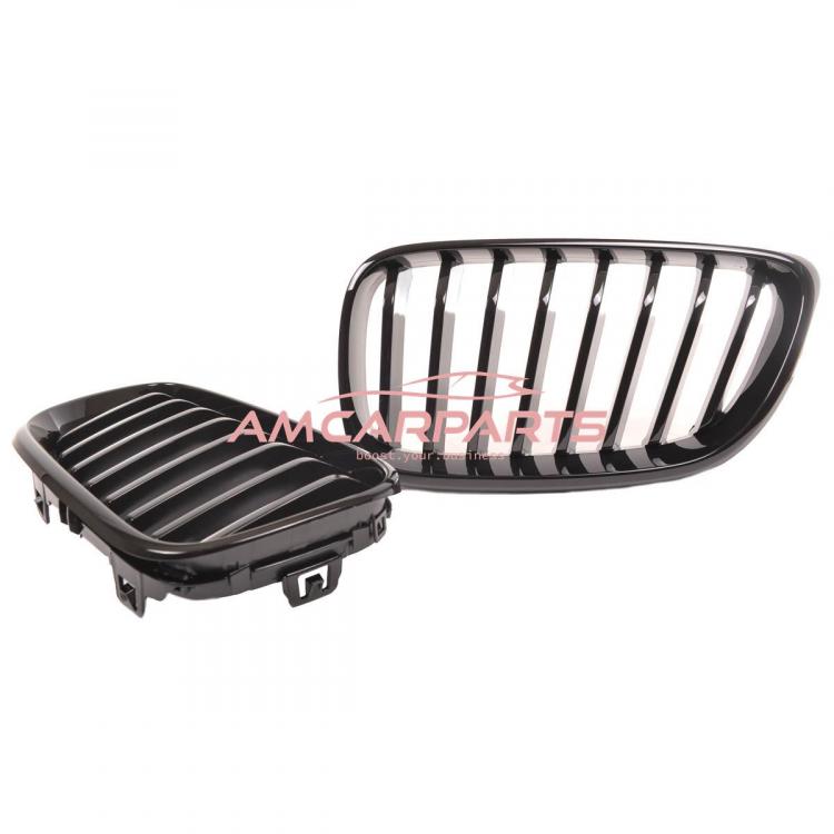 Preview: Upgrade Design Kühlergrill / Sportgrill passend für BMW 2er F22 / F23 / F87 14-21 Hochglanz schwarz