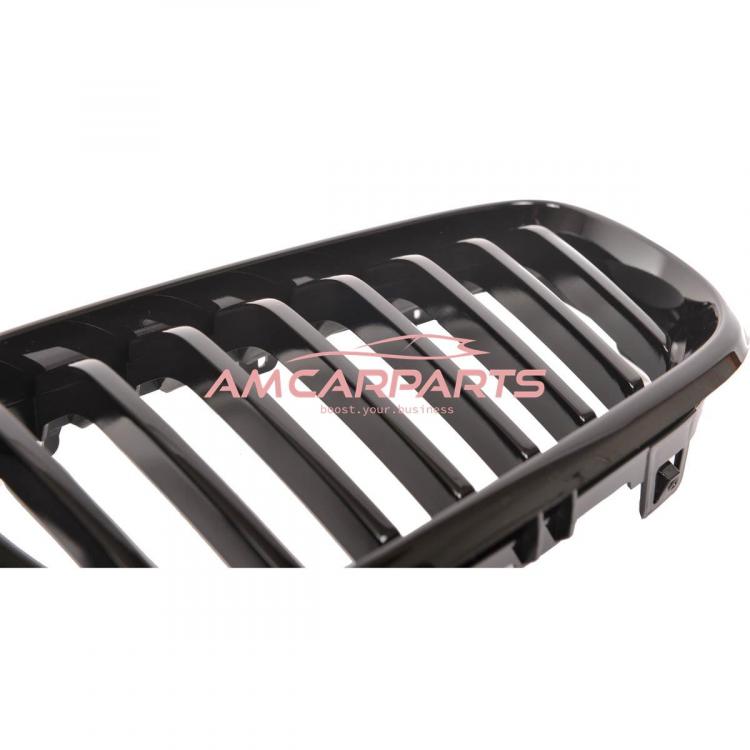 Preview: Upgrade Design Kühlergrill / Sportgrill passend für BMW 2er F22 / F23 / F87 14-21 Hochglanz schwarz