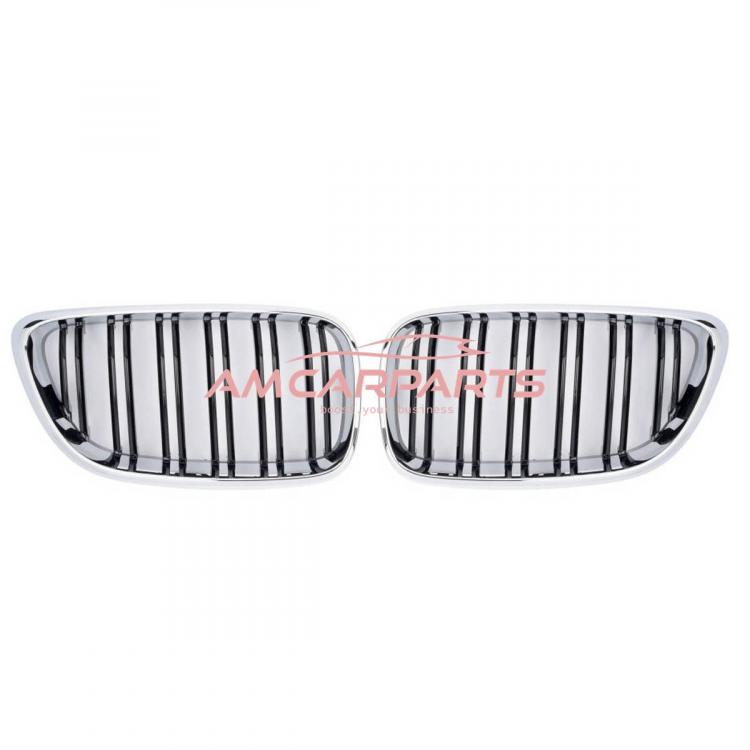 Preview: Upgrade Design Kühlergrill / Sportgrill passend für BMW 2er F22 / F23 13-21 Hochglanz schwarz / chrom