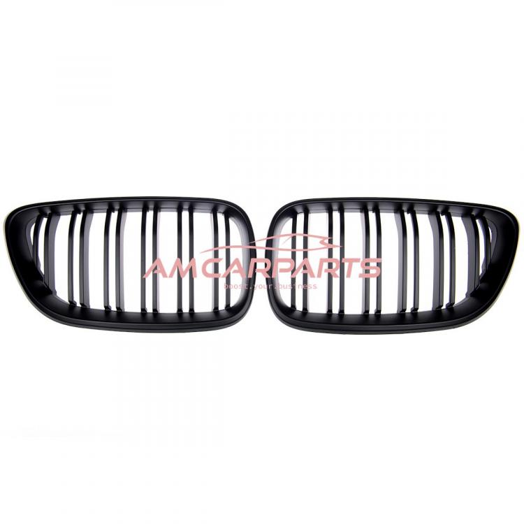 Preview: Upgrade Design Kühlergrill / Sportgrill passend für BMW 2er F22 / F23 13-21 Matt schwarz