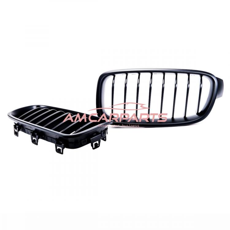 Preview: Upgrade Design Kühlergrill / Sportgrill passend für BMW 3er F30 / F31 11-19 Matt schwarz